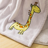 RKS-0056 Ruikasi Milk-White Baby & Kids Flannel Blanket/ Throw with Embroidery