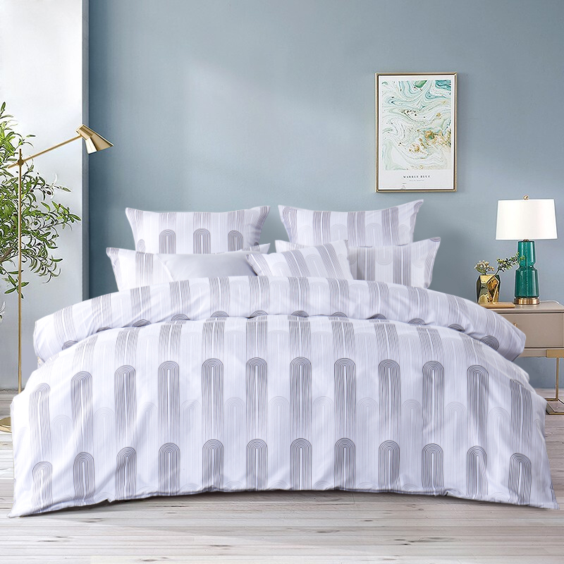 RUIKASI RKSB-0327 Geometric Bedding Set Microfiber 100% With 2 Pillowcases