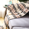 RKS-0023 Spainish Style Soft Stripes Flannel Blanket Twin Size-lightweight Flannel Blanket