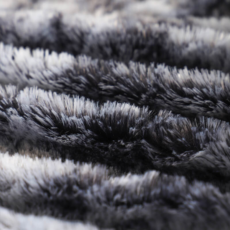 RKS-0093 Tie Die Soft Warm Fluffy Thicken Blanket Faux Fur Fleece Throw 