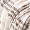 RKS-0158 Wholesale Check Printed Flannel Throw Super Cozy Blanket