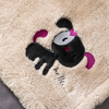 RKS-0046 Solid color and Embroidery Dog Super soft Baby and kids’ Blanket