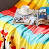 RKS-0142 Super Soft King Size Bed Sheets Printed 100% Polyester Mink Faux Fur Flannel Fleece Throw Blanket 