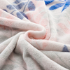 RKS-0022 Classical Leaf Printing Warm Flannel Blanket/ Throw