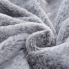 RKS-0306 Silver Gray Faux Fox Fur with Warm Pure White Sherpa on the Reverse Side