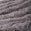 RKS-0072 Grey Plush Blanket Longhair Blanket Super Soft Faux Fur Ready To Ship Faux Fur Throws Blankets For Winter