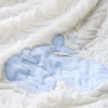 RKS-0050 Solid Brushed Fake fur and Embroidery Dolphin Mink Fleece Baby and kids’ Blanket