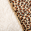 RKS-0177 Hot Sale Outdoor Soft Comfortable Throw Leopard Print Fur Sherpa Blanket From CHINA