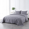 RKSB-0305 Factory Price Dark Gray Embossed Design 3PC Set Comforter Set