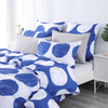 RUIKASI RKSB-0315 Customed Design Digital Printing Blue Circle Queen Bedding Sets Duvet Cover Set