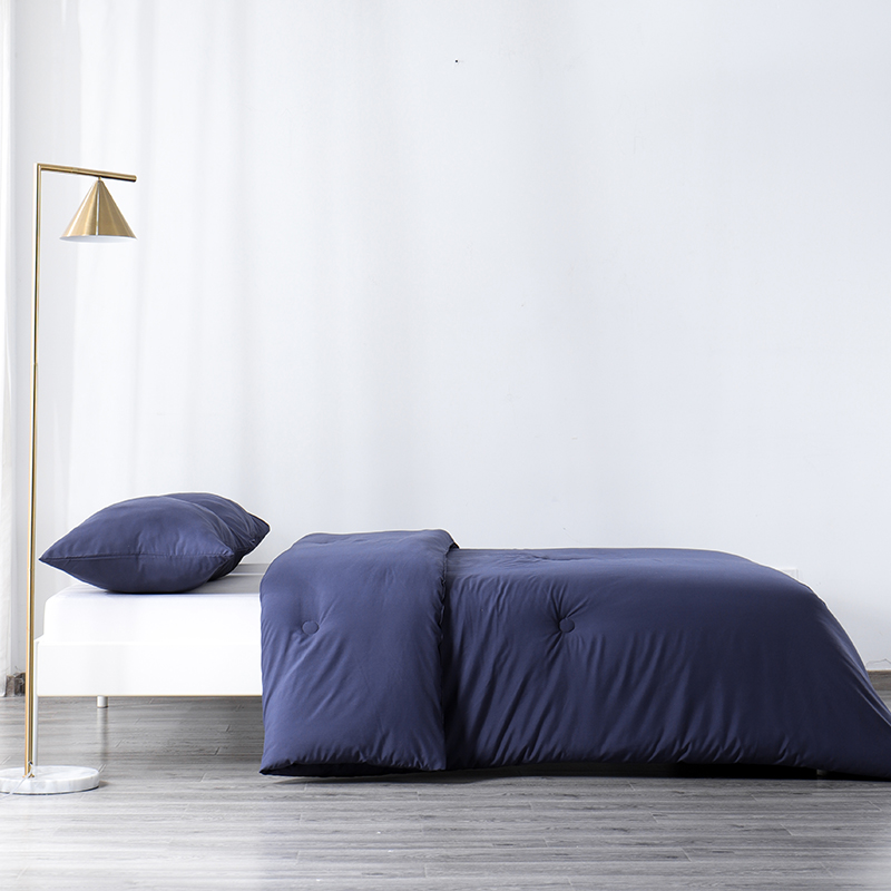 RUIKASI RKSDV-0380 3 Pieces Soft comforter bedding set Navy Duvet with 2 Pillowcase Set