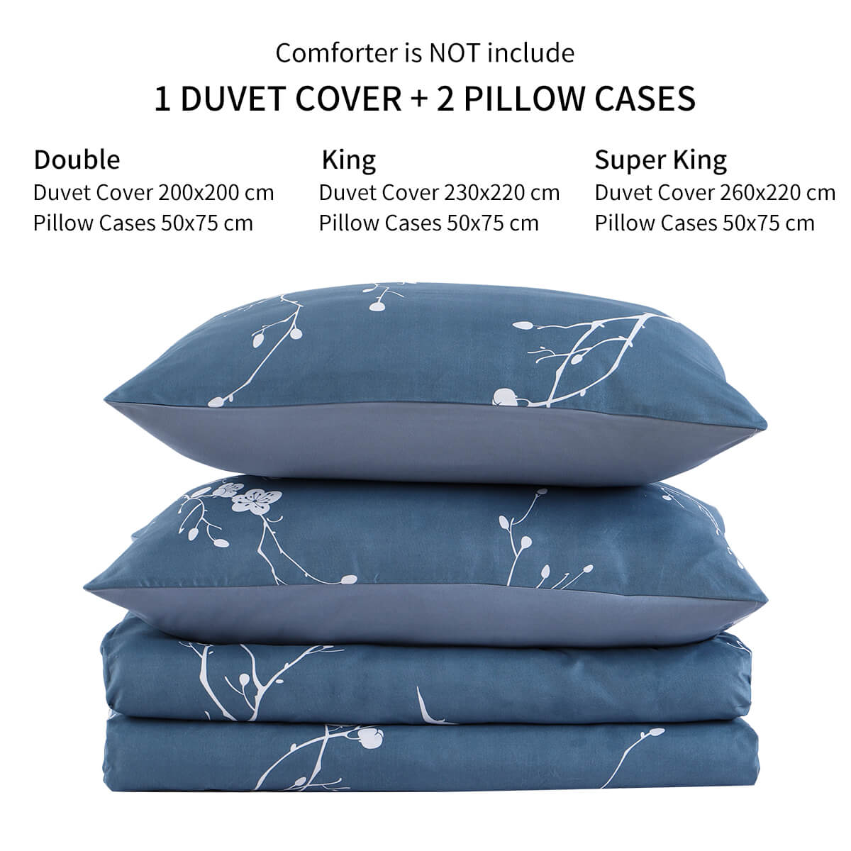 RKSB-0005 RUIKASI Duvet Cover Set Soft Silky Microfiber Duvet Cover, Easy Care Quilt Bedding Sets with Zipper Closure 