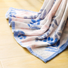 RKS-0022 Classical Leaf Printing Warm Flannel Blanket/ Throw