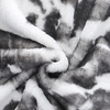 RKS-0294 Printing White and Black Faux Fur & Sherpa Blanket & Throw