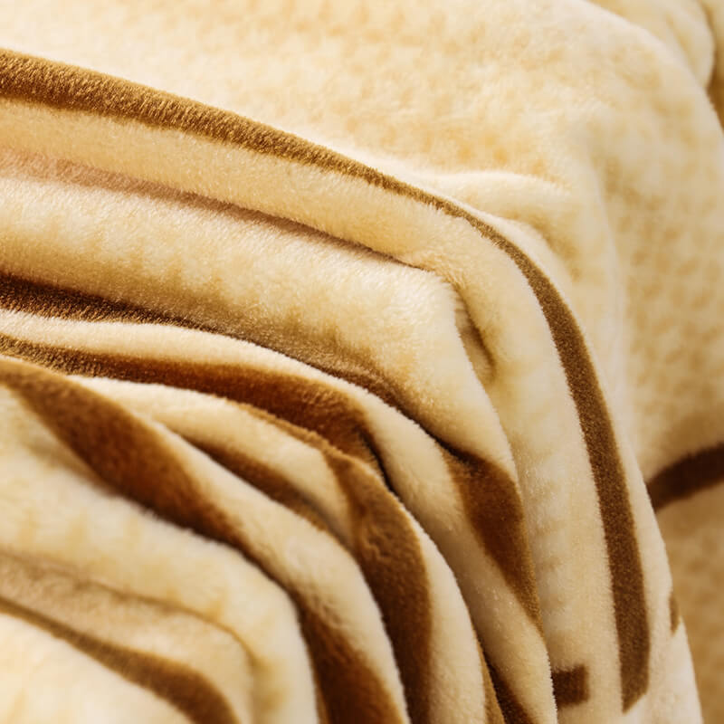 Hot Selling Discount Polyester Blanket Stock Lot 1.47kg 1ply 200x240cm Winter Raschel Mink Blanket RKS-0001