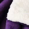 RKS-0032 Bottom Price Purple Flannel Sherpa Throw Blanket