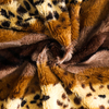 RKS-0085 Tapestry Leopard Soft and Comfortable Faux Fur Fleece Plush Throw Blankets