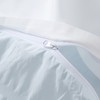 RKSB-0293 Light Blue Seersucker 100% Microfiber Duvet Cover Set Bed Sheet Flat Sheet