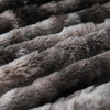 RKS-0221 Doubel Layer Tie Dye Brushed Faux fur Throw With backside Fleece 